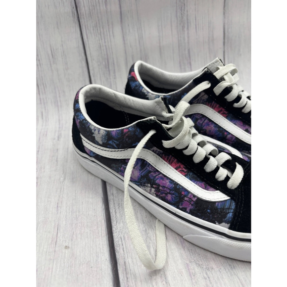 Women's Vans Old Skool Sneakers size 8 Purple floral - Picture 2 of 8